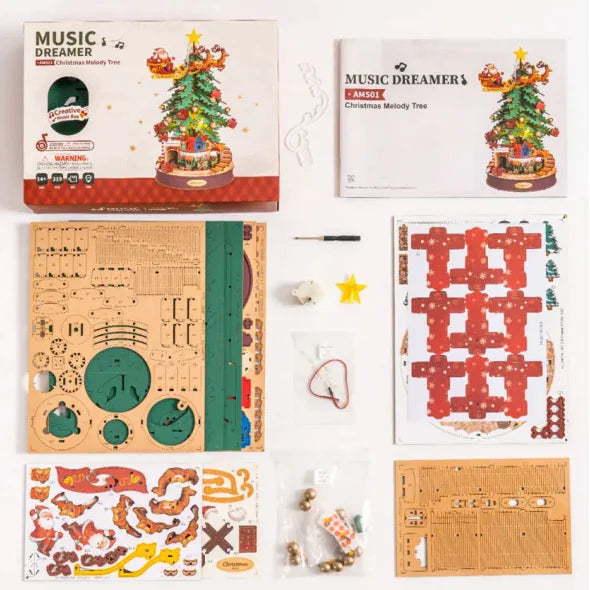 Holiday Melody Wooden Music Tree