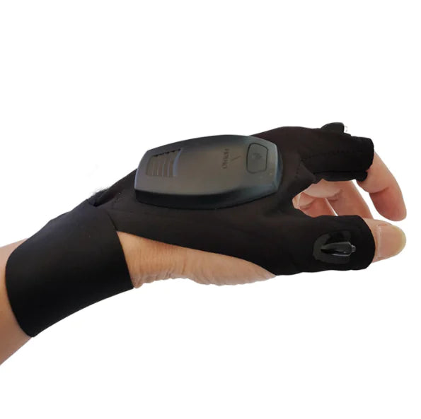 Illuminated Angling Gloves – Half-Finger Outdoor Lighting Gloves