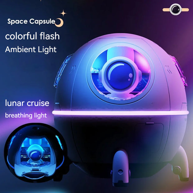 Space Capsule USB Humidifier with Night Lamp