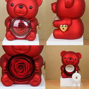 Twirling Teddy Rose Jewelry Case