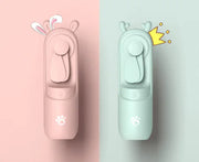 Mini Handheld Spray Humidification Fan with Power Bank & Folding Design